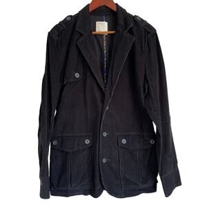 Life After Denim Life/After/Denim Men’s Black Corduroy Jacket 100% Cotton Medium